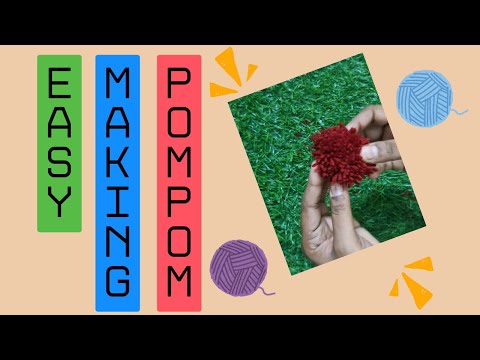 HOW TO MAKE EASY POM POMS/EASY TO MAKE