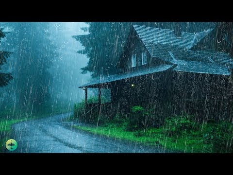 Deep Sleep Journey - Heavy Rain on Roof & Thunderstorm Sounds for Sleeping, Relaxing 🌙 White Noise