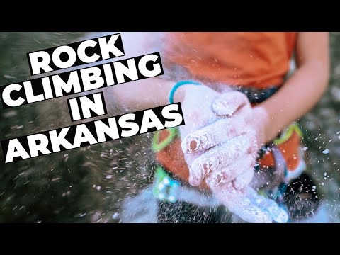 OUR FAVORITE ROCK CLIMBING SPOT!! 🧗| Sams Throne Arkansas | Kids Rock Climbing