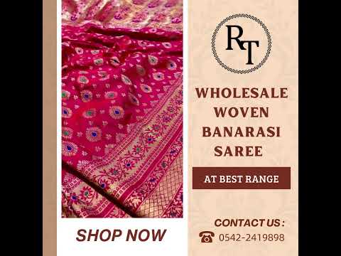 WHOLESALE WOVEN BANARASI SAREE✨✨✨✨✨✨AT BEST RANGE