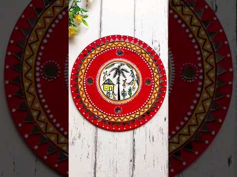 Warli Wall Decor | Wall Art #ytshorts #shorts #warli #homedecor #wallart #art #easydiy #trending