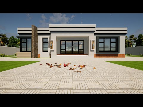 Elegant and simple house design | Flat roof house design | Hidden roof house | 3 Bedroom