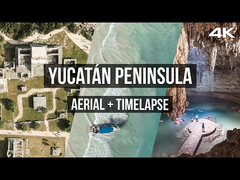 15+ Minutes | Yucatan Peninsula, Mexico Footage | Aerial, Drone, and Timelapse 4K