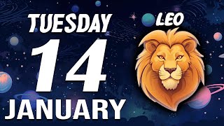 LEO ♌ Daily HOROSCOPE ❤ January 14, 2025 🔮 PREPARE YOURSELF 😫 A THREAT LOOMS ⚠️