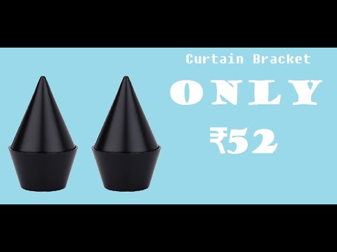 wskart Buy link in Description - Jet Black Curtain End Cap Finial F526(B)  #wskart #curtainbracket