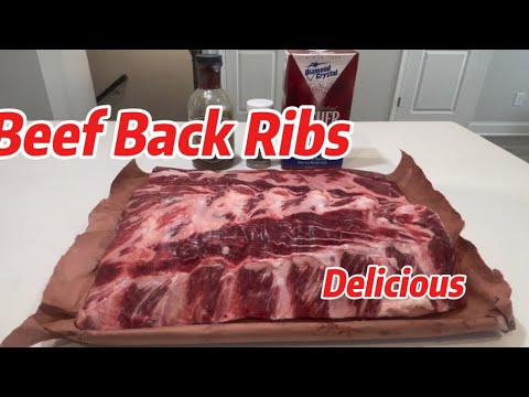 Beef Back Ribs (From Smoker to Oven)