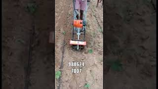 Mini Tiller 52cc Performance || Customer is using in Zigzag Motion