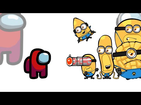 Mini Crewmate Kills Despicable Me 4 Minions Characters - Part 2 | Among Us