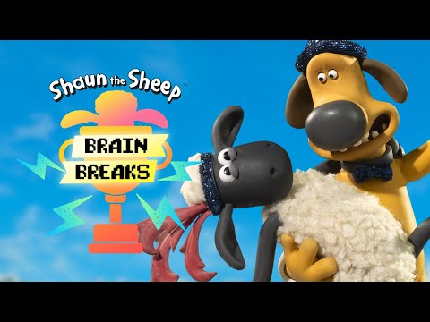 NEW 🐑 Dance and Freeze (round 2) 🐑 Shaun the Sheep - Brain Break 🐑 For Kids