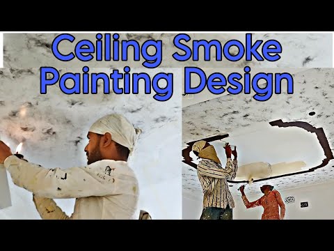 Ceiling Art Smoke Design | wall paintings!