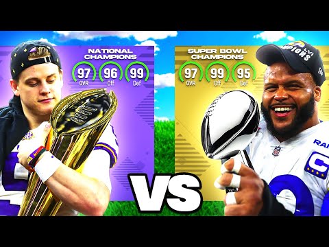 National Champions vs. Super Bowl Champions, But It's Madden