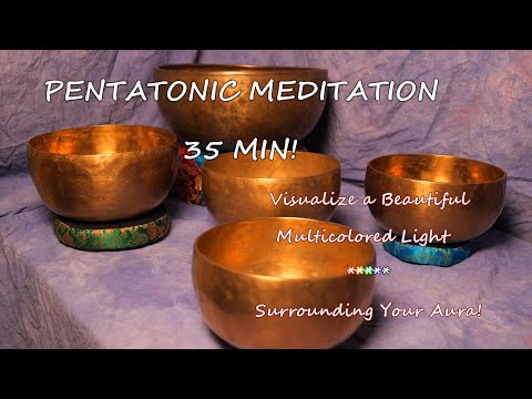 PENTATONIC MEDITATION 35 MIN! RARE PERFECT PITCH ANCIENT PENTATONIC SET! PEACE! WWW.TEMPLESOUNDS.NET