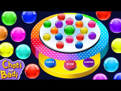 🔴 Learn Colors with Dancing Balls | Wheels on The Bus | Learning Videos For Kids | Choti Aur Badi