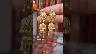 Gold Jhumki Earrings Design✨️ #avjewellers_ #jhumki #goldearring #jhumka #earrings #ytshorts #shorts