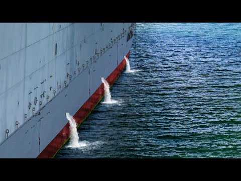 Why Do SMALL HOLES on Aircraft Carriers Constantly Release Water?