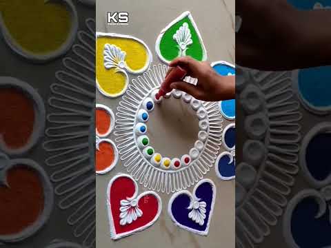 Beautiful Rangoli Tricks by Sangeeta| Deepavali, Sankranti, Dhanteras and Diwali Simple Rangoli