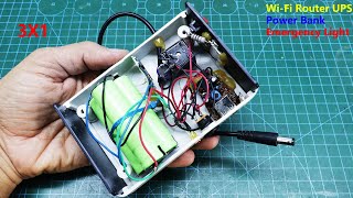 Auto switching 12V UPS , DIY UPS for Wi-Fi router 7 hours backup