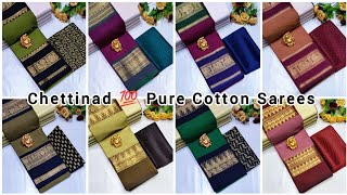 Chettinad 💯 Pure Cotton Sarees 💥 Saree Without Blouse ₹630+$ 💥 ☎️9655430091 #sareecollection #cotton