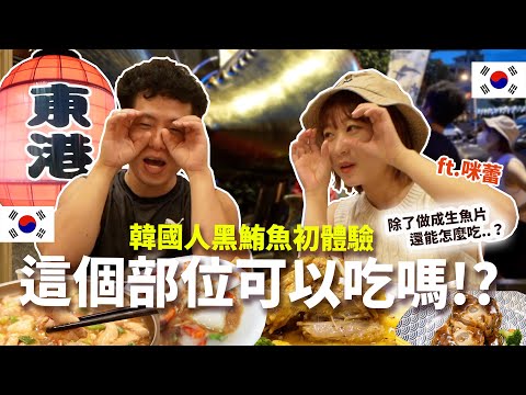 這部位是可以吃的嗎？黑鮪魚除了做成生魚片還能怎麼吃？台韓旅行團初訪屏東東港～被打屁股就可以改運？@KRmilei