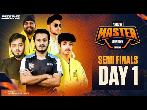 Arrow Gaming Master Showdown Semi Final G1 Free Fire Tournament Live #nonstopgaming