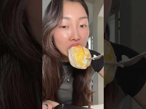 MANGO AND RICE FOR DESSERT? 😩🥭🤔 #mango #mukbang