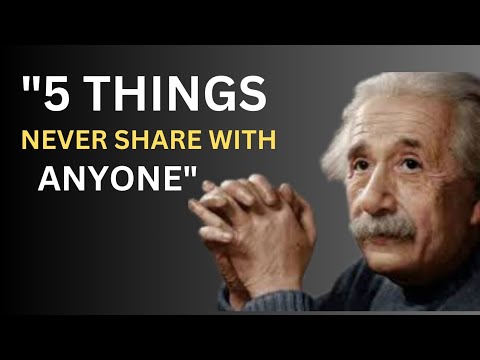 3 Things Never Share With Anyone (Albert Einstein) | Inspirational Quotes