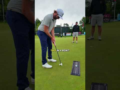 I gave a tour pro the 'minus loft' putter... that sound 😂🔊