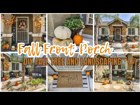 fall front porch makeover! | cozy fall decorating ideas