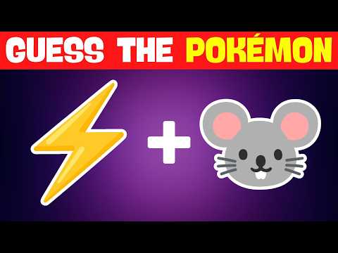 Guess The Pokémon By Emoji 🦁🐸🐭 | Random Quizzes