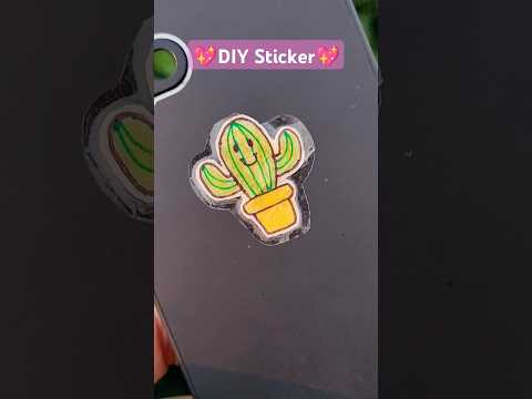 How to make DIY stickers at home 💖 #diy #stickers #liart #shorts