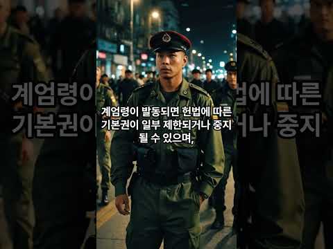 🛡️계엄령: 국가 위기의 마지막 수단 ⚖️"#계엄령 #국가비상사태 #군사통제 #한국현대사 #법적제도 #shoets #shortvideo #shorts #short