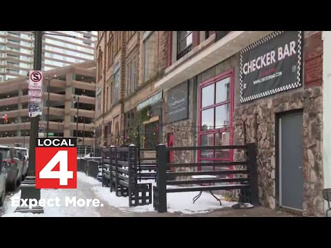 Checker Bar damaged by basement fire in downtown Detroit