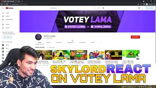 @skylord react on @votey lama video | Skylord funny reaction on votey lama