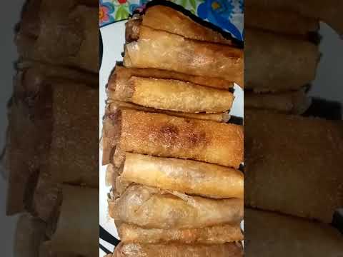 Beef Lumpia with carrots, sayote and patatas