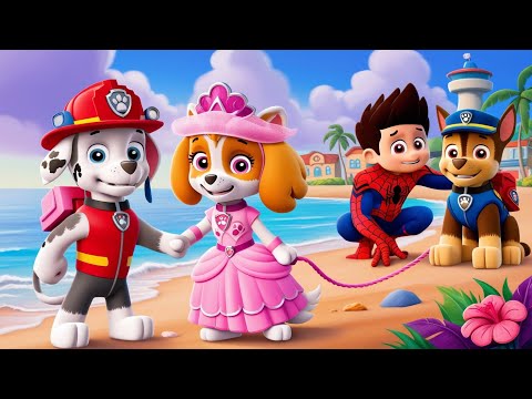 Paw Patrol Ultimate Rescue |  Chase's Loneliness , Marshall & Skye Wedding? Funny Story | Rainbow 3