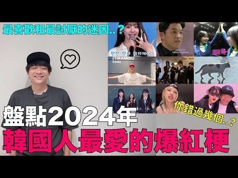 最喜歡和最討厭的迷因？ 盤點2024年韓國人最愛的爆紅梗｜DenQ