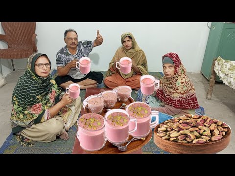 Village Life | Village Evening Routine with Kashmiri PINK CHAI | Irma's Pakistani family vlog