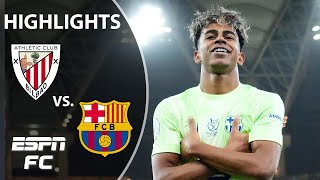 LAMINE YAMAL GOAL 🔥 Athletic Club vs. Barcelona | Spanish Supercopa Semifinals Highlights | ESPN FC