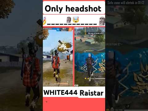 🤯😱WHITE 444 vs. Raistar 😱🤯🗿#shortsfeed #shortsviral #shortbeta #shorts #freefire #raistar