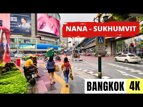 BANGKOK, THAILAND 🇹🇭 [4K] Nana to Phrom Phong — Sukhumvit Road