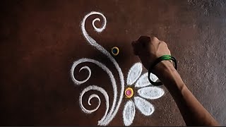 Simple Freehand Rangolis 🌷Kavita Gavhane🌷Small Unique Rangoli Designs 🌷Daily Rangoli Designs