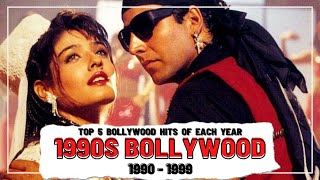 Top 5 Bollywood Hits Of Each Year (1990 - 1999)