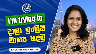 Let’s learn " I am trying to " | English with Nadee