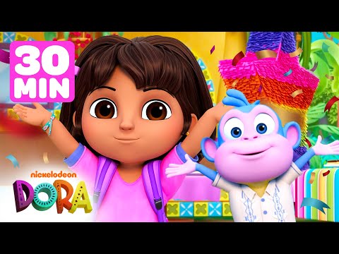 Dora and Boots Fiesta Marathon! 💗 30 Minutes | Dora & Friends