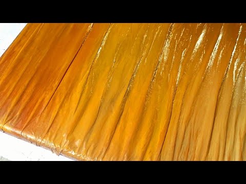 How to Create TEXTURED FABRIC Art Using Parchment Paper for Stunning, Modern Abstract Art (380)