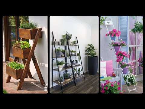 Most Whimsical Garden Ladder Ideas For Outdoor - Home Decoration