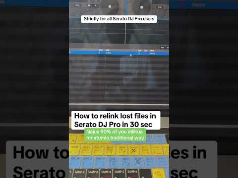 How to relink lost files in Serato DJ Pro