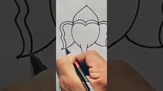 Drawing Ganesh ji plz like share comment #ganeshchaturthi #ganeshdrawing #ganesh #ganeshsong