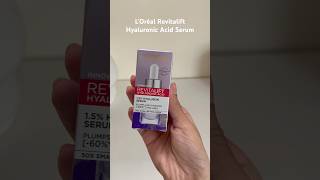 L’Oréal Revitalift Hyaluronic Acid Serum✨ #shorts #loreal #lorealparis #hyaluronicacid