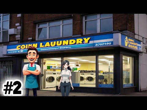 OPENING COIN LOUNDRY AND UNLOCK STAFF FOR LAUNDRY | LAUNDRY STORE SIMULATOR #2 #viralvideo